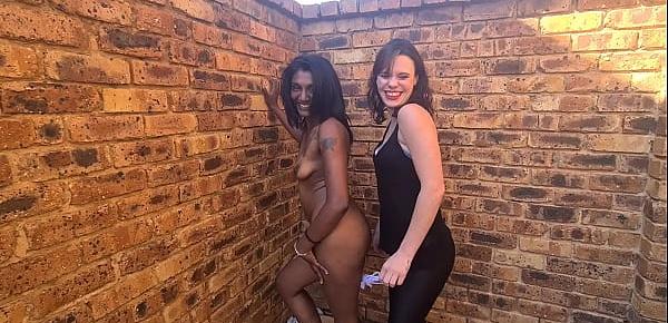  Interracial  lesbian pissing and pussy licking | human toilet